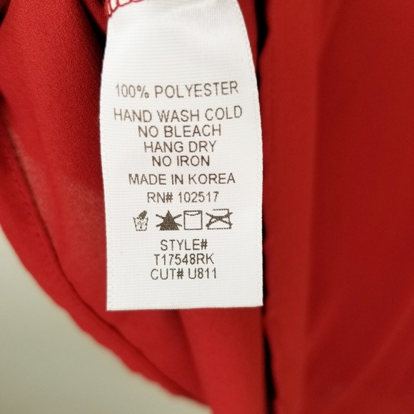 Soprano Short Sleeve Blouse Top Burgundy - Picture 8 of 9